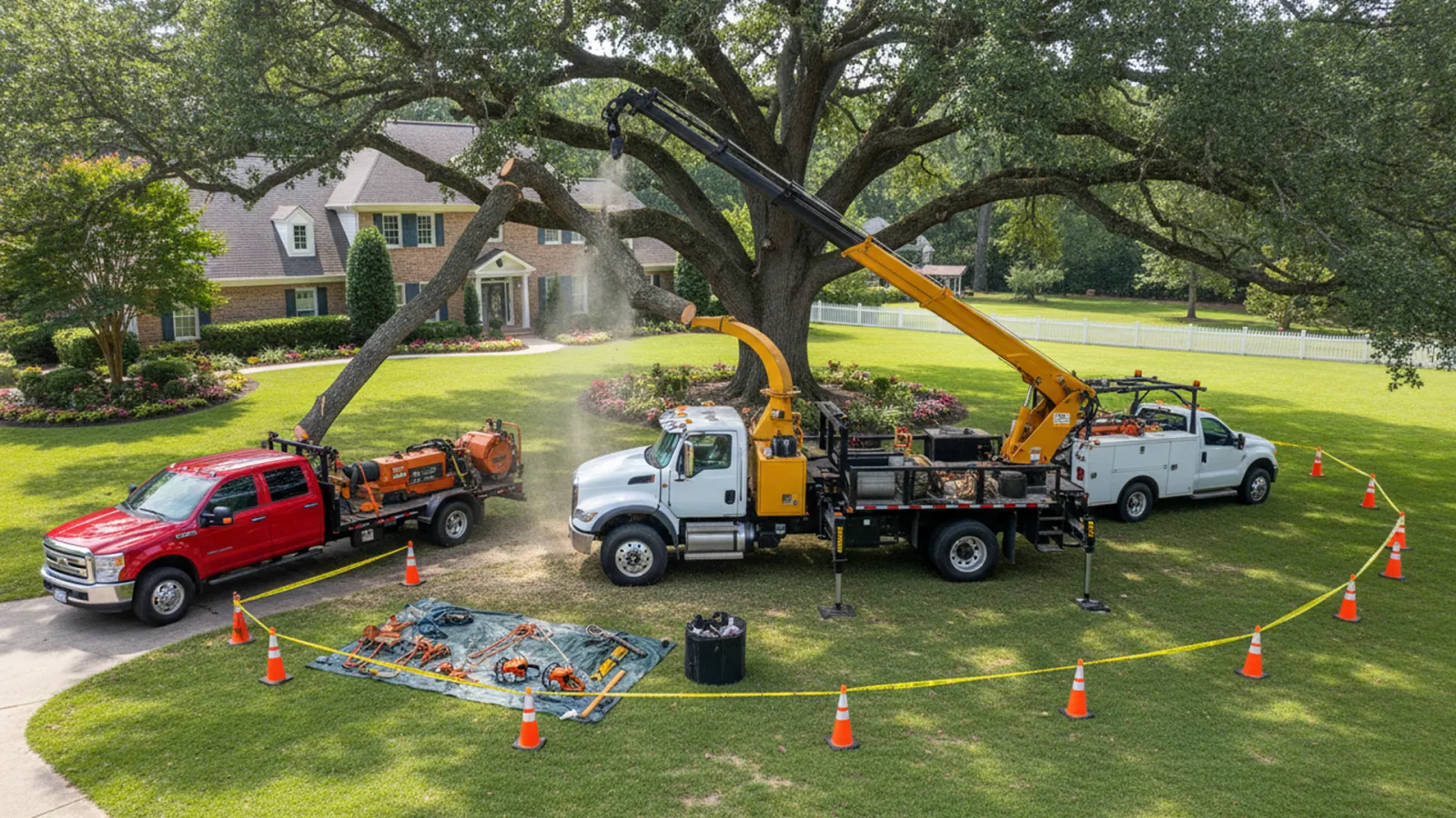 Our crew working