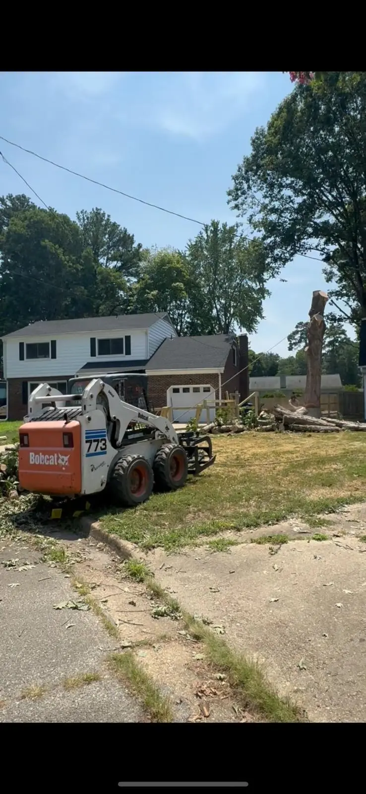 Post-removal cleanup in Yorktown
